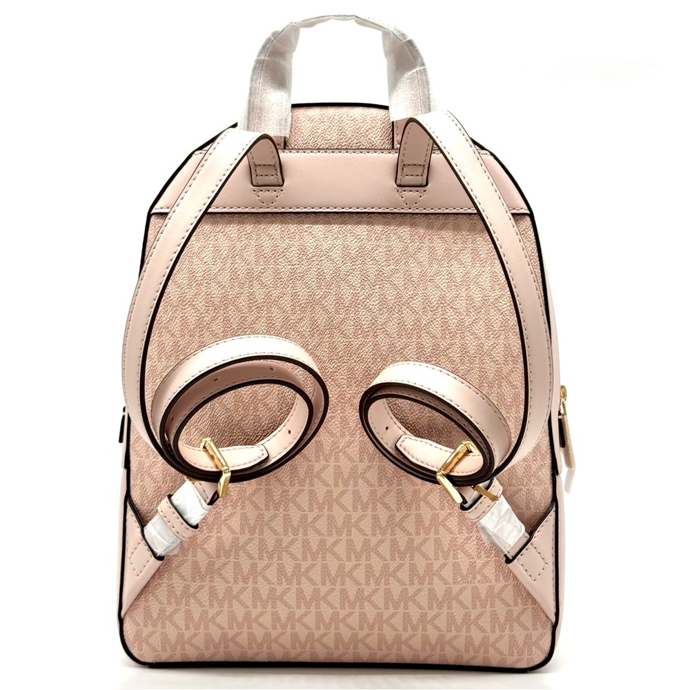 Michael Kors Jaycee Medium Signature Logo Backpack Powder Blush - Picture 5 of 12
